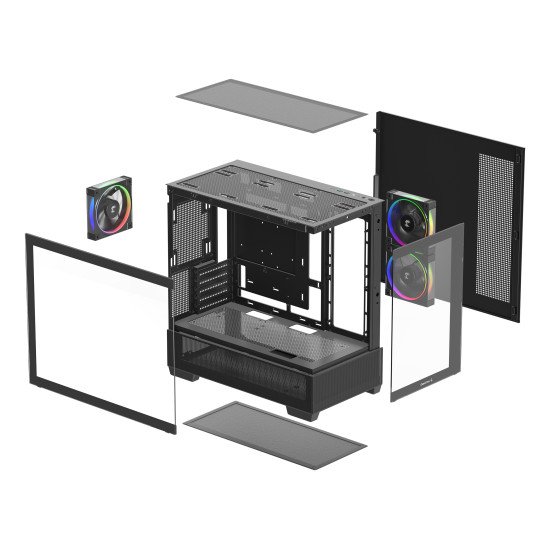 DeepCool CG380 3F Midi Tower Noir