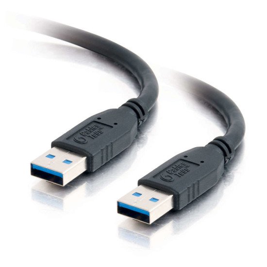 C2G 81678 câble USB 2 m 3.2 Gen 1 (3.1 Gen 1) USB A Noir