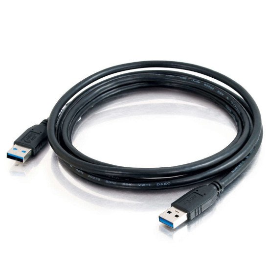 C2G 81678 câble USB 2 m 3.2 Gen 1 (3.1 Gen 1) USB A Noir