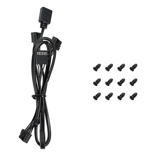 DeepCool FL12R-3 IN 1 Boitier PC Ventilateur 12 cm Noir 3 pièce(s)