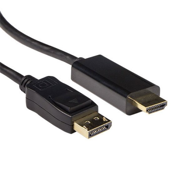 ACT AK3990 câble vidéo et adaptateur 1,8 m DisplayPort HDMI Noir