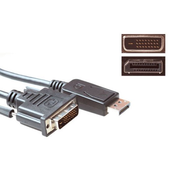 ACT AK3995 câble vidéo et adaptateur 1,8 m DisplayPort DVI-D Noir ACT AK3995 câble vidéo et adaptateur 1,8 m DisplayPort DVI-D Noir