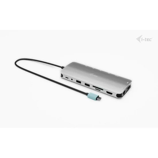 i-tec Metal USB-C Nano 3x Display Dock, 2x HDMI 1x USB-C video + Power Delivery 140W i-tec Metal USB-C Nano 3x Display Dock, 2x HDMI 1x USB-C video + Power Delivery 140W