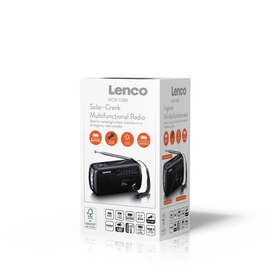 Lenco MCR-113BK Radio portable Noir