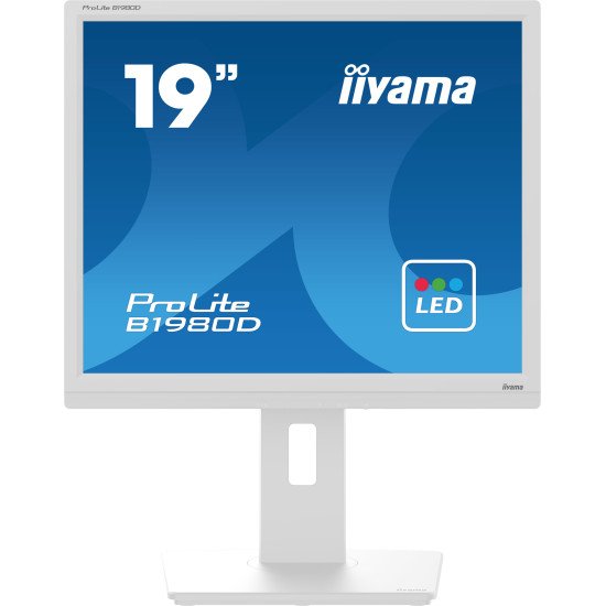 iiyama ProLite B1980D-W5 écran PC 48,3 cm (19") 1280 x 1024 pixels SXGA LCD Blanc