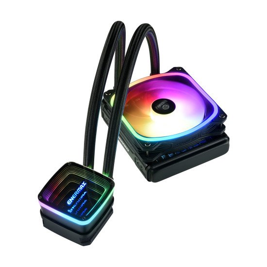Enermax ELC-AQFA120-SQA système de refroidissement d'ordinateur Processeur Kit de refroidissement du liquide 12 cm Noir Enermax ELC-AQFA120-SQA système de refroidissement d'ordinateur Processeur Kit de refroidissement du liquide 12 cm Noir