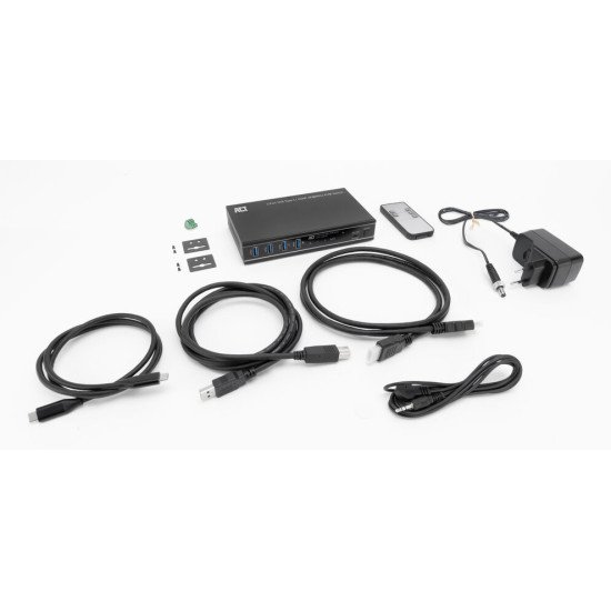 ACT Commutateur KVM USB-C/HDMI 4K@60Hz à 2 ports