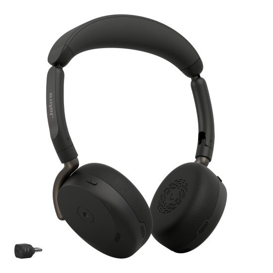 Jabra Evolve3 65 Flex Casque Sans fil Arceau Bureau/Centre d'appels USB Type-C Bluetooth Noir