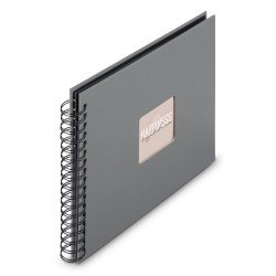 Hama 00009840 album photo et protège-page Gris 100 feuilles 10 x 15 Reliure spiralée