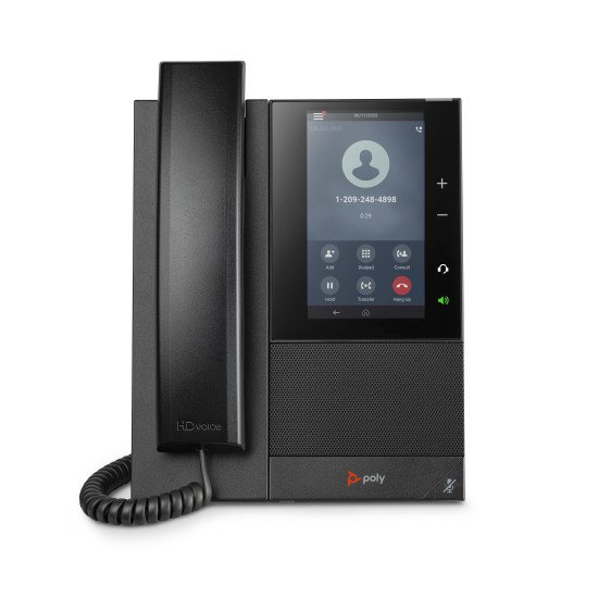 POLY CCX 505 téléphone fixe Noir 24 lignes LCD Wifi