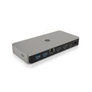 ICY BOX IB-DK2880-C41 Avec fil USB4 Anthracite, Noir