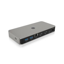 ICY BOX IB-DK2880-C41 Avec fil USB4 Anthracite, Noir