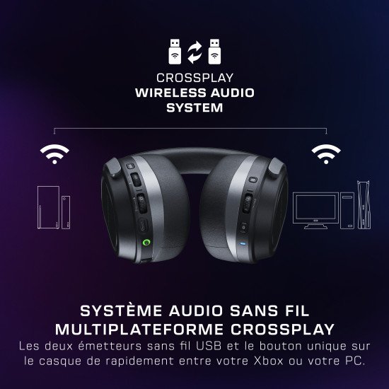 Turtle Beach Casque gaming amplifié multiplateforme sans fil Stealth 700 pour Xbox Series X|S, Xbox One, PC et mobile - Haut-parleurs 60 mm, microphone avec isolation acoustique par l'IA, Bluetooth. Batterie 80 heures – Cobalt Turtle Beach Casque gaming amplifié multiplateforme sans fil Stealth 700 pour Xbox Series X|S, Xbox One, PC et mobile - Haut-parleurs 60 mm, microphone avec isolation acoustique par l'IA, Bluetooth. Batterie 80 heures – Cobalt