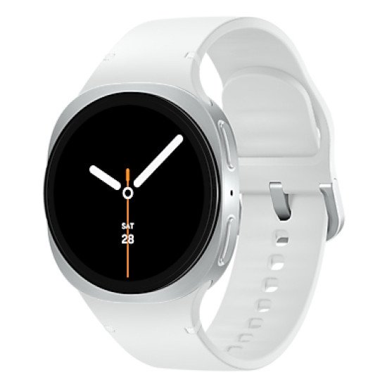 Samsung Galaxy Watch 8 3,3 cm (1.3") AMOLED 40 mm Numérique 438 x 438 pixels Écran tactile 4G Argent Wifi GPS (satellite)