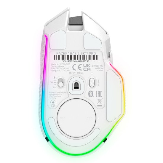 Razer Basilisk V3 Pro souris Gaming Droitier RF Wireless + Bluetooth + USB Type-C Optique 30000 DPI