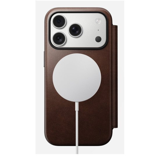 Nomad Modern Leather Folio coque de protection pour téléphones portables 16 cm (6.3") Housse Marron