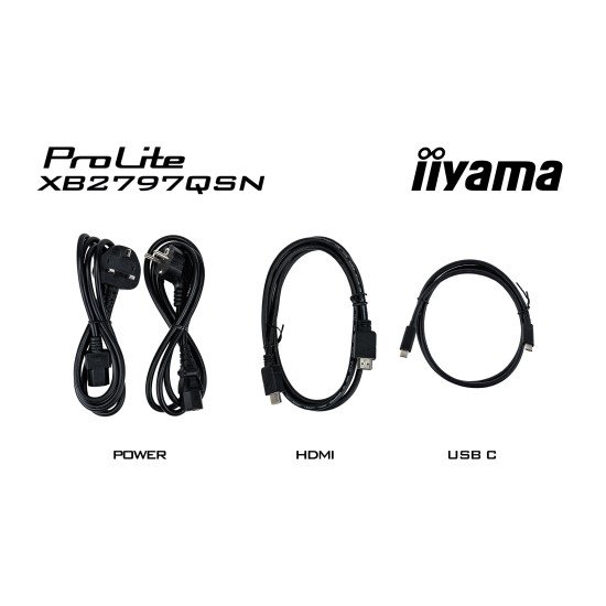 iiyama ProLite XB2797QSN-B1 écran PC 68,6 cm (27") 2560 x 1440 pixels Quad HD LCD Noir