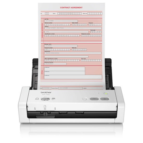 Brother ADS-1200 scanner 600 x 600 DPI Scanner ADF Noir, Blanc A4