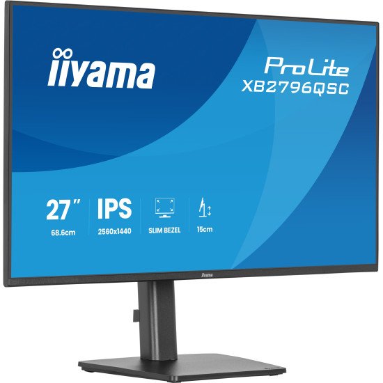 iiyama ProLite XB2796QSC-B1 écran PC 68,6 cm (27") 2560 x 1440 pixels Quad HD LED Noir