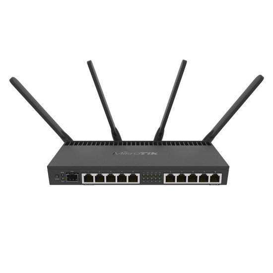 Mikrotik RB4011iGS+5HacQ2HnD-IN routeur sans fil Gigabit Ethernet Bi-bande (2,4 GHz / 5 GHz) Noir