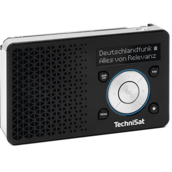 TechniSat DIGITRADIO 1 A Portable Analogique et numérique Noir, Argent