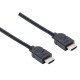 Manhattan Câble HDMI 4K@30 Hz, 1,5 m, adapté à tous les usages 1080p/HD et à la plupart des usages 4K (vérifier la compatibilité 4K de votre système), mâle à mâle, noir, Ultra HD 4K x 2K, garantie à vie, équivalent à HDMM150CM