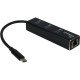 Inter-Tech ARGUS IT-410 USB 3.2 Gen 1 (3.1 Gen 1) Type-C 1000 Mbit/s Noir