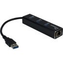 Inter-Tech ARGUS IT-310 USB 3.2 Gen 1 (3.1 Gen 1) Type-A 1000 Mbit/s Noir