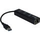 Inter-Tech ARGUS IT-310 USB 3.2 Gen 1 (3.1 Gen 1) Type-A 1000 Mbit/s Noir