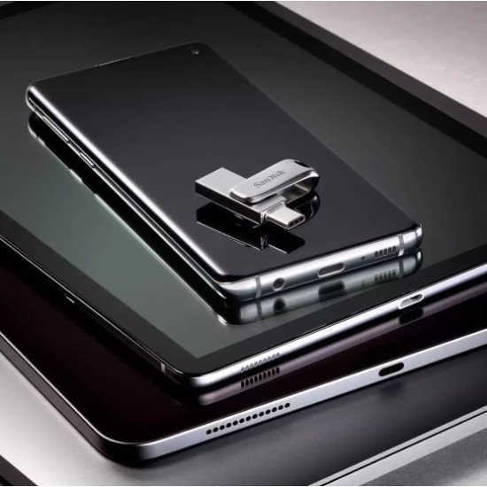 SanDisk Ultra Dual Drive Luxe lecteur USB flash 2 To USB Type-A / USB Type-C 3.2 Gen 1 (3.1 Gen 1) Argent