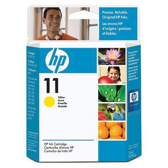 HP 11 / C4838A Cartouche encre / Jaune HP 11 / C4838A Cartouche encre / Jaune