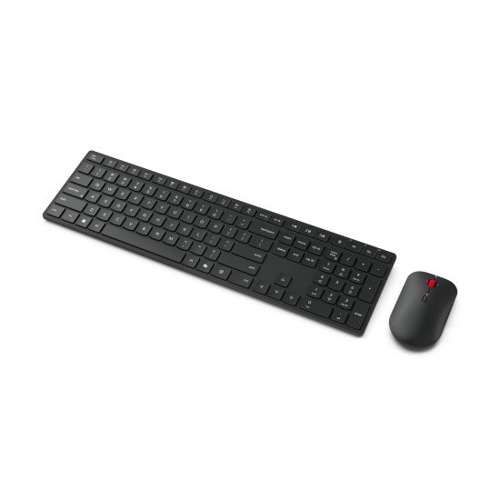 Lenovo 4X31S04814 clavier Souris incluse Bureau RF sans fil + Bluetooth Belge Noir
