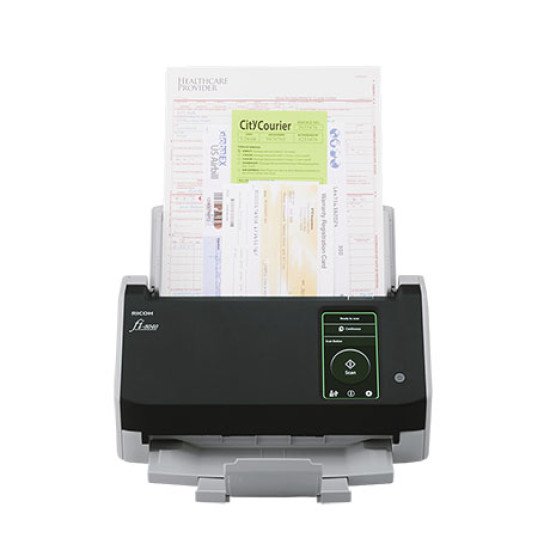 Ricoh fi-8040 Numériseur chargeur automatique de documents (adf) + chargeur manuel 600 x 600 DPI A4 Noir, Gris