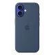 Apple Coque en silicone avec MagSafe pour iPhone 16 - Denim
