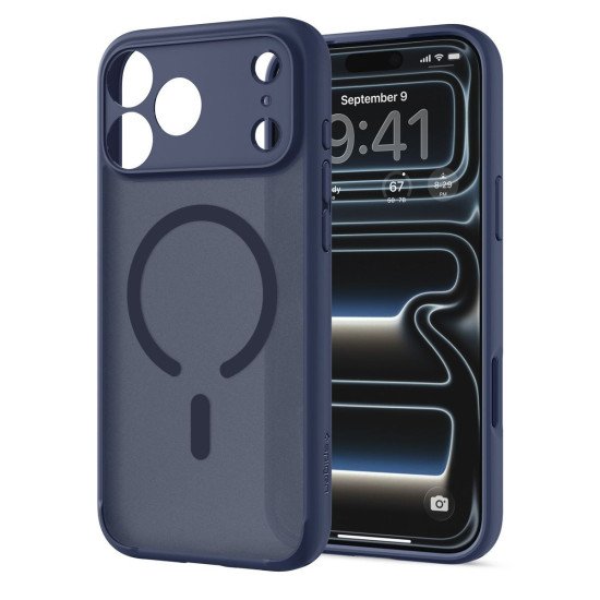 Spigen Ultra Hybrid (MagFit) coque de protection pour téléphones portables 16 cm (6.3") Housse Bleu foncé