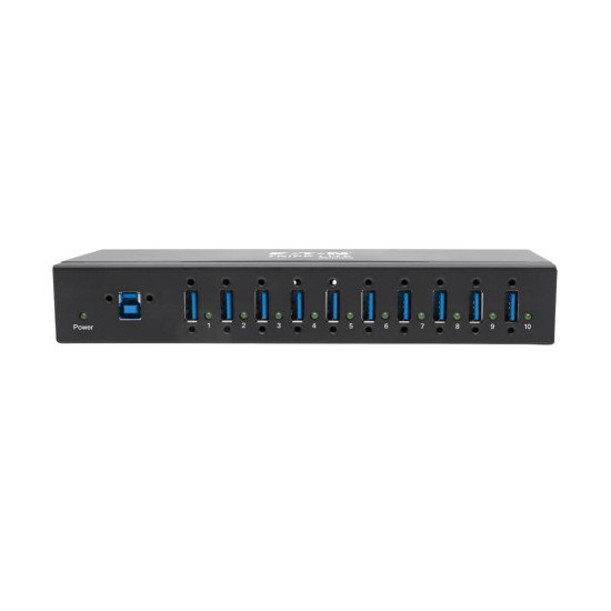 Tripp Lite U360-010-IND hub & concentrateur USB 3.2 Gen 1 (3.1 Gen 1) Type-B 5000 Mbit/s Noir