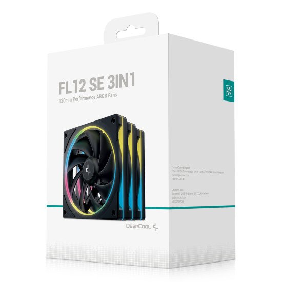 DeepCool FL12 SE 3IN1 Boitier PC Ventilateur 12 cm Noir