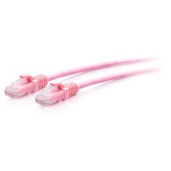 C2G Câble de raccordement Ethernet fin Cat6a non blindé (UTP) avec protection anti-accrochage de 1,5 m - Rose C2G Câble de raccordement Ethernet fin Cat6a non blindé (UTP) avec protection anti-accrochage de 1,5 m - Rose