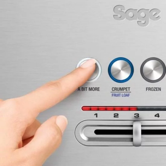 Sage the 'Bit More' 4 Scheiben Toaster 4 part(s) Argent Sage the 'Bit More' 4 Scheiben Toaster 4 part(s) Argent