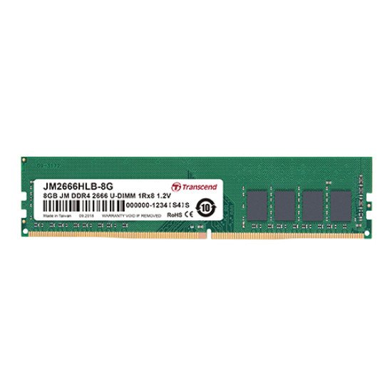 Transcend JetRam JM2666HLB-8G module de mémoire 8 Go 1 x 8 Go DDR4 2666 MHz Transcend JetRam JM2666HLB-8G module de mémoire 8 Go 1 x 8 Go DDR4 2666 MHz