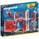 Playmobil City Action Caserne de pompiers avec hélicoptère