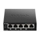 D-Link DGS-1005P commutateur réseau Non-géré L2 Gigabit Ethernet (10/100/1000) Noir Connexion Ethernet, supportant l'alimentation via ce port (PoE)