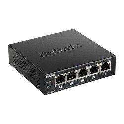 D-Link DGS-1005P commutateur réseau Non-géré L2 Gigabit Ethernet (10/100/1000) Noir Connexion Ethernet, supportant l'alimentation via ce port (PoE)