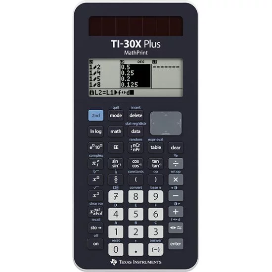Texas Instruments TI-30X Plus MathPrint calculatrice Poche Calculatrice scientifique Noir Texas Instruments TI-30X Plus MathPrint calculatrice Poche Calculatrice scientifique Noir