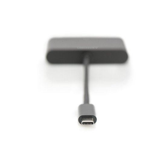 Digitus DA-70854 câble vidéo et adaptateur 0,15 m USB Type-C USB Type-C + USB Type-A + VGA (D-Sub) Noir