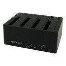LC-Power LC-DOCK-U3-4B Station d'accueil de disques de stockage USB 3.2 Gen 1 (3.1 Gen 1) Type-A Noir LC-Power LC-DOCK-U3-4B Station d'accueil de disques de stockage USB 3.2 Gen 1 (3.1 Gen 1) Type-A Noir