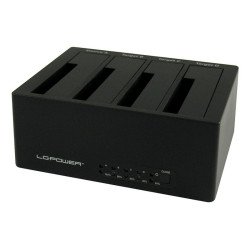 LC-Power LC-DOCK-U3-4B Station d'accueil de disques de stockage USB 3.2 Gen 1 (3.1 Gen 1) Type-A Noir LC-Power LC-DOCK-U3-4B Station d'accueil de disques de stockage USB 3.2 Gen 1 (3.1 Gen 1) Type-A Noir