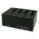 LC-Power LC-DOCK-U3-4B Station d'accueil de disques de stockage USB 3.2 Gen 1 (3.1 Gen 1) Type-A Noir