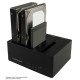 LC-Power LC-DOCK-U3-4B Station d'accueil de disques de stockage USB 3.2 Gen 1 (3.1 Gen 1) Type-A Noir