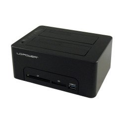 LC-Power LC-DOCK-U3-CR Station d'accueil de disques de stockage USB 3.2 Gen 1 (3.1 Gen 1) Type-A Noir LC-Power LC-DOCK-U3-CR Station d'accueil de disques de stockage USB 3.2 Gen 1 (3.1 Gen 1) Type-A Noir